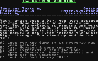 Screenshot for 64-Scene-Adventure, The