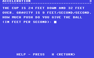 Screenshot for Acceleration