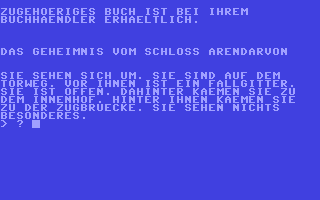 Screenshot for Geheimnis des Schloß Arendarvon, Das