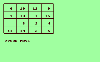 Screenshot for Fifteen Puzzle