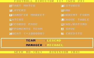 Screenshot for Football Director II