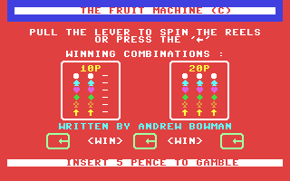 Screenshot for Fruit Machine, The