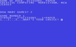 Screenshot for Game of Rock, Scissors, Paper