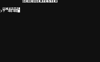 Screenshot for Geheugentester