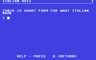 Screenshot for Italian Quiz