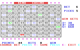 Screenshot for Keno Casino