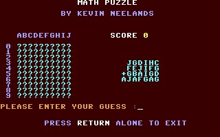 Screenshot for Math Puzzle