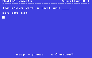 Screenshot for Medial Vowels