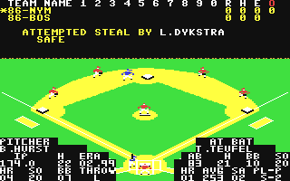 Screenshot for MicroLeague Baseball II