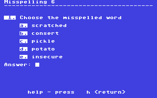 Screenshot for Misspelling 6