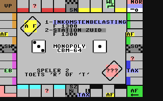 Screenshot for Monopoly CBM-64