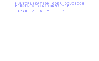Screenshot for Multiplikation und Division