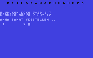 Screenshot for Piilosanaruudukko