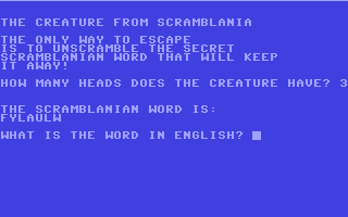 Screenshot for Scramblanian Monster