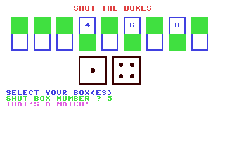 Screenshot for Shut the Boxes