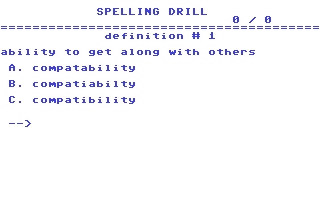 Screenshot for Spelling Drill #007
