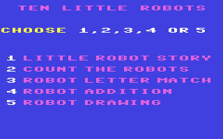 Screenshot for Ten Little Robots
