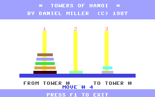 Screenshot for Towers of Hanoi