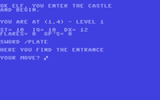 Screenshot for Wizard's Castle, The