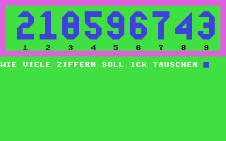 Screenshot for Zahlentausch